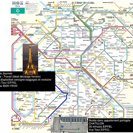 Eiffel Citea Dayroom Espace Sans Nuitee Et Partagee Chatillon Nuitee -- Repos Journee Ou Espace Travail 8-19h Proche Tour Eiffel Ou Usage Bureau A L'heure En Journee -- Nuitee Chatillon Avenue Privatunterkunft