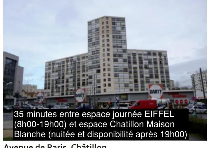 Eiffel Citea Dayroom Espace Sans Nuitee Et Partagee Chatillon Nuitee -- Repos Journee Ou Espace Travail 8-19h Proche Tour Eiffel Ou Usage Bureau A L'heure En Journee -- Nuitee Chatillon Avenue Paris