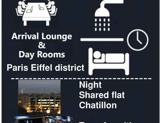 Privat bolig Eiffel Citea Dayroom Espace Sans Nuitee Et Partagee Chatillon Nuitee -- Repos Journee Ou Espace Travail 8-19h Proche Tour Eiffel Ou Usage Bureau A L'heure En Journee -- Nuitee Chatillon Avenue